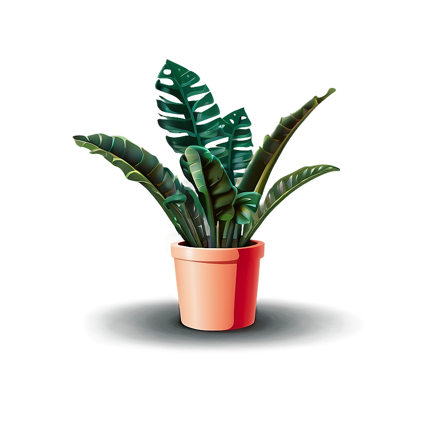 Simple Floor Plant Png 98