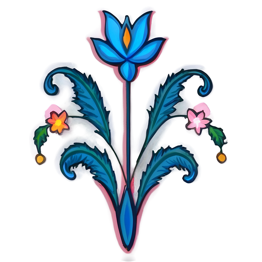 Simple Floral Emblem Png Gix