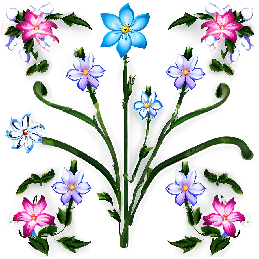 Simple Flower Pattern Png Fvo