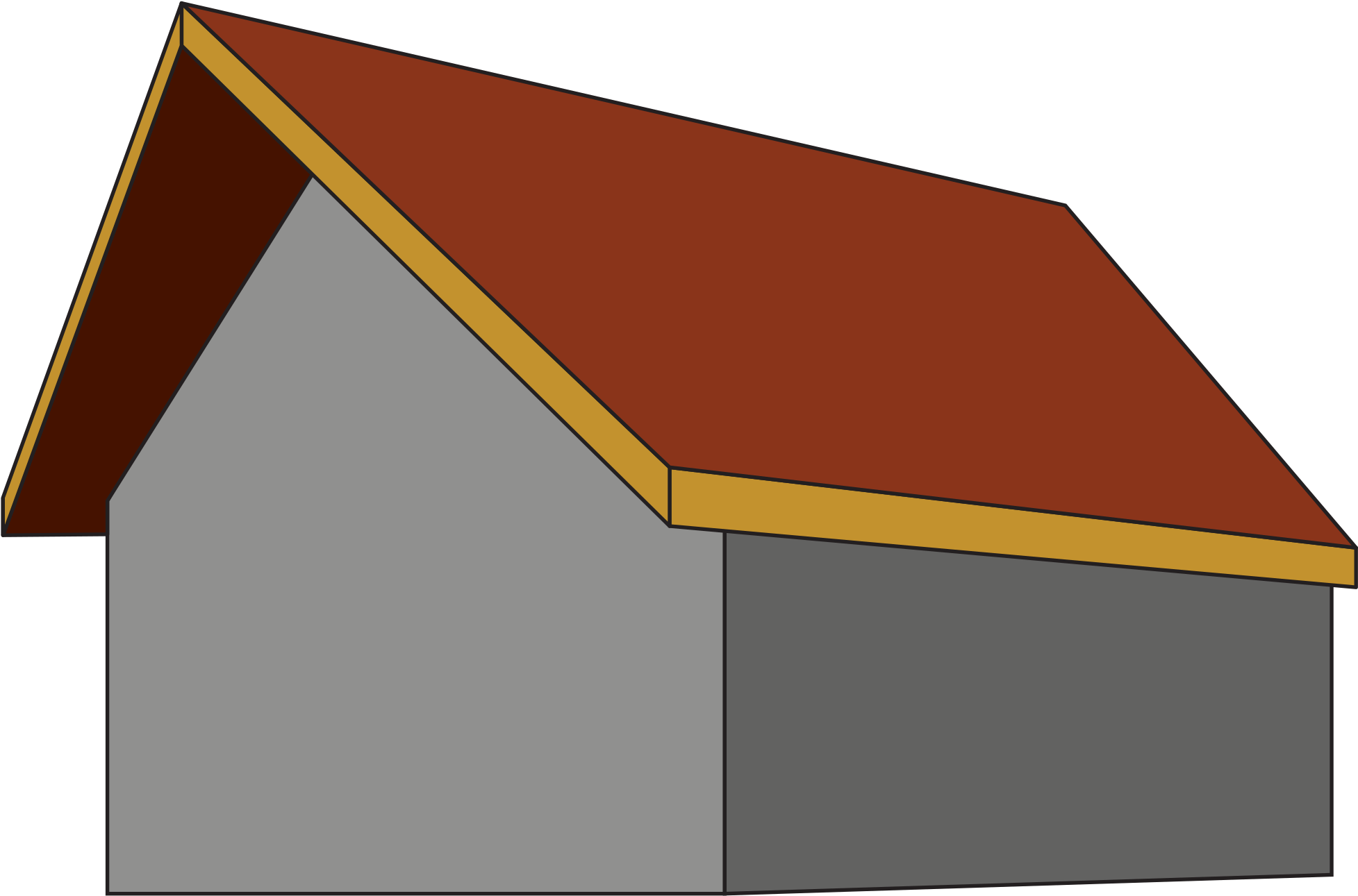 Simple Gable Roof Structure