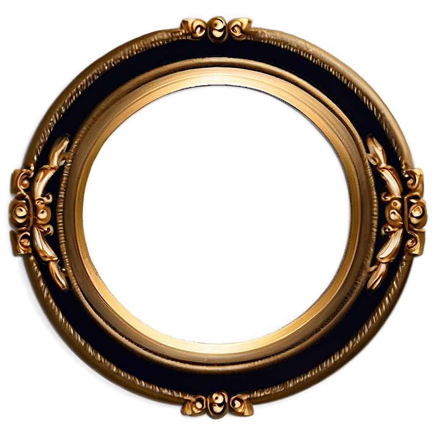 Simple Gold Circle Frame Png 92