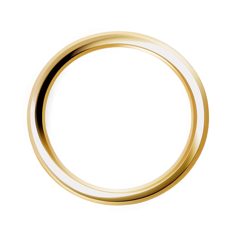 Simple Gold Circle Frame Png Tdq