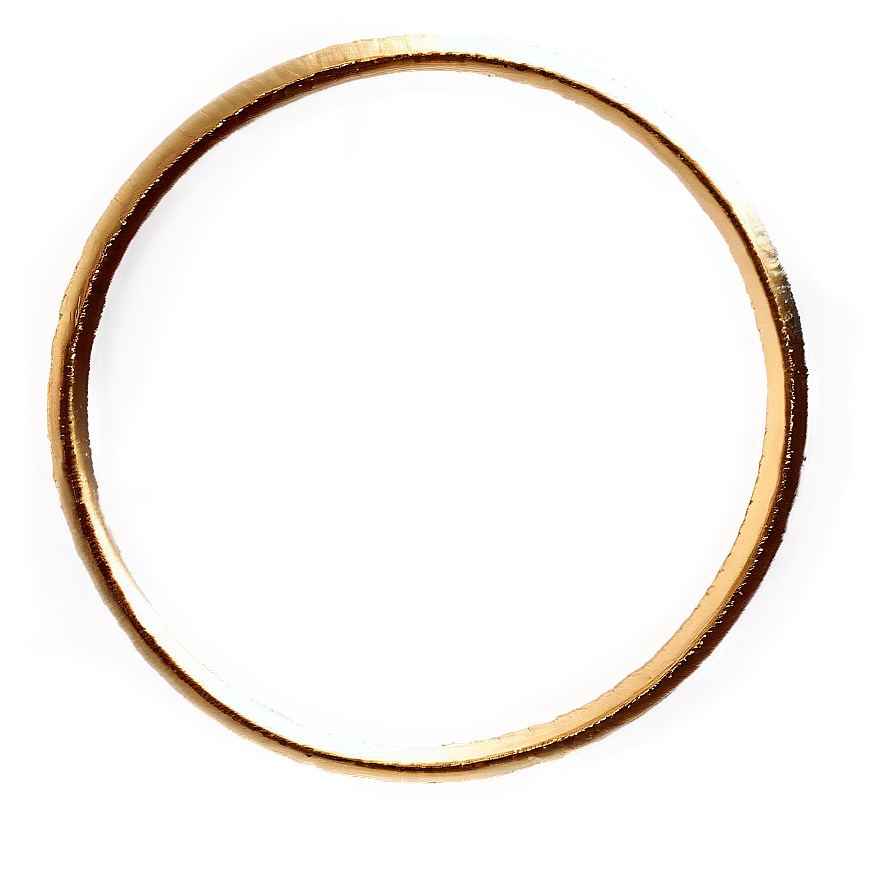 Simple Gold Circle Frame Png Ytx