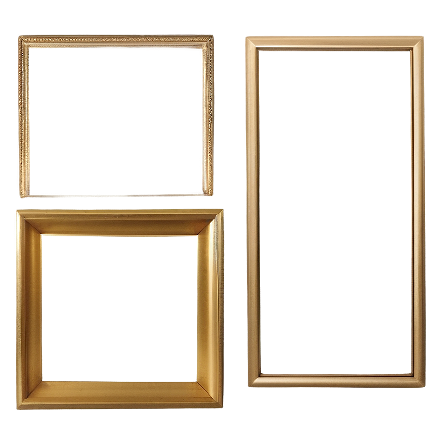 Simple Gold Frame Png 28