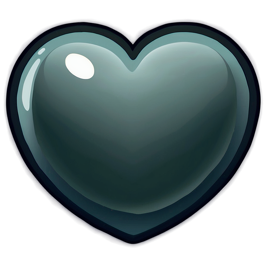 Simple Heart Emoji Transparent Illustration 3