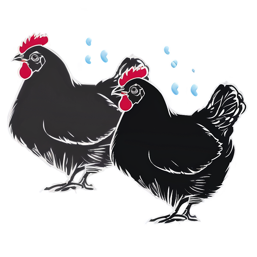 Simple Hen Line Art Png 06202024