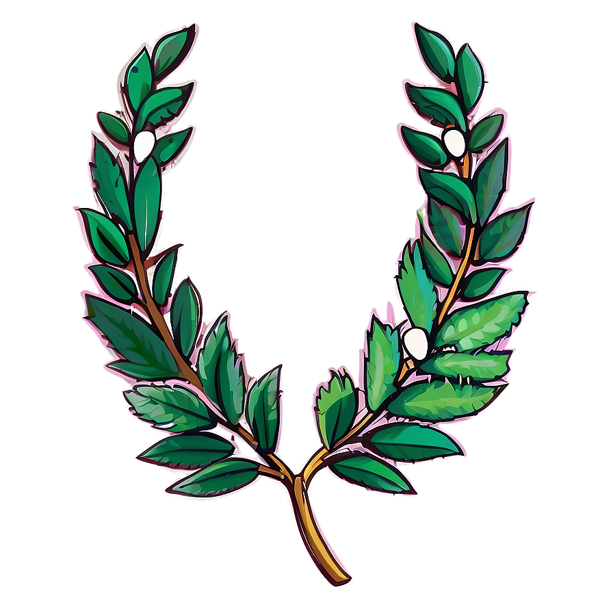 Simple Laurel Outline Png Jcr59