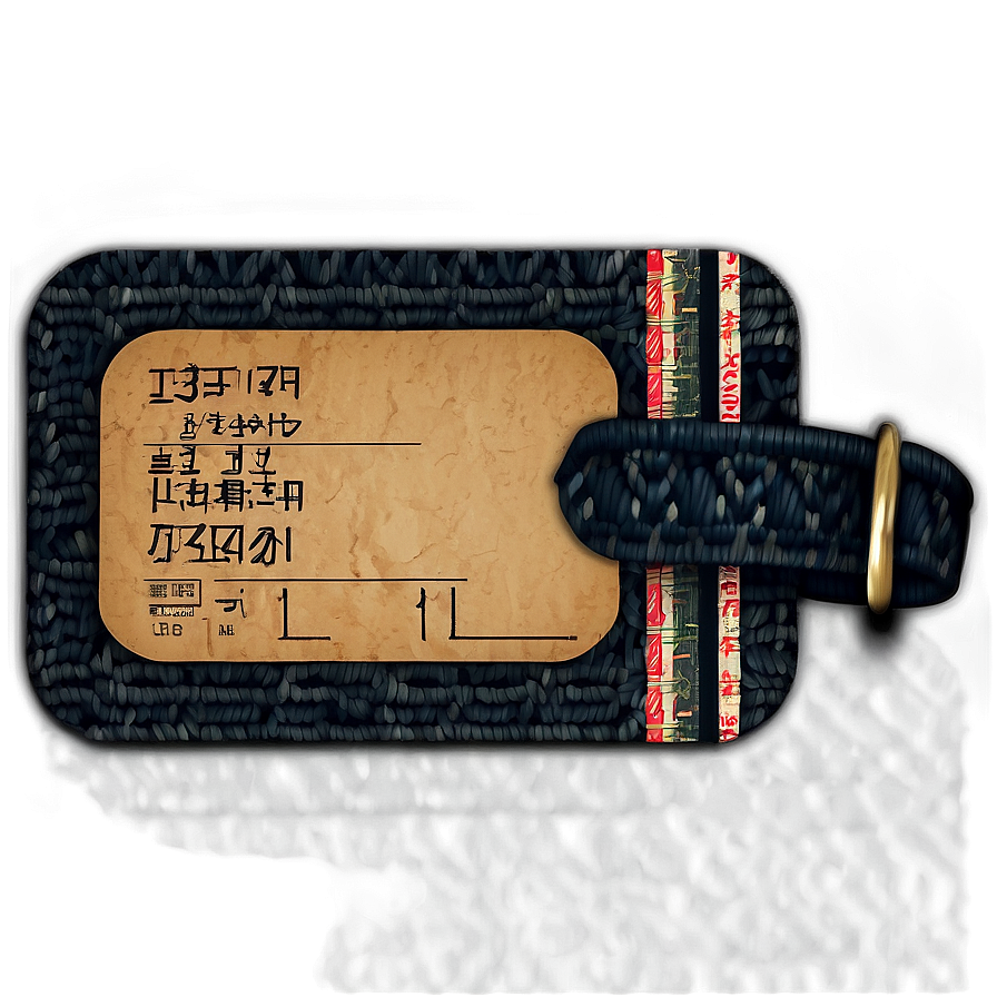 Simple Luggage Tag Png Ybr4