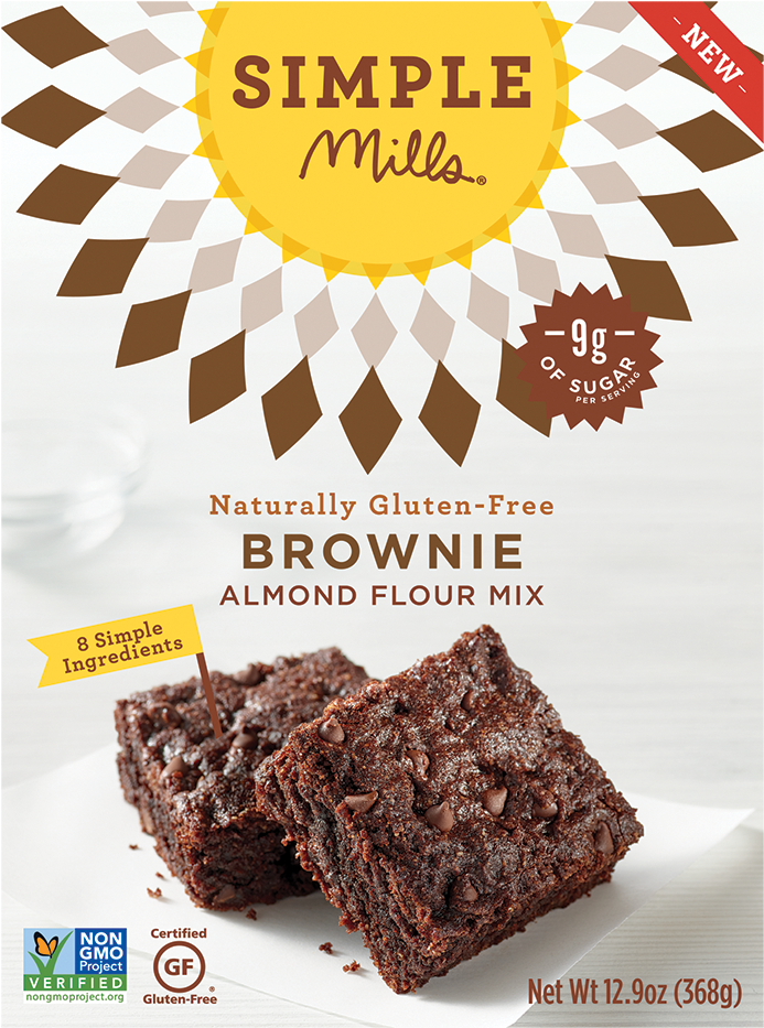 Simple Mills Gluten Free Brownie Mix Package