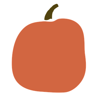 Simple Orange Pumpkin Graphic