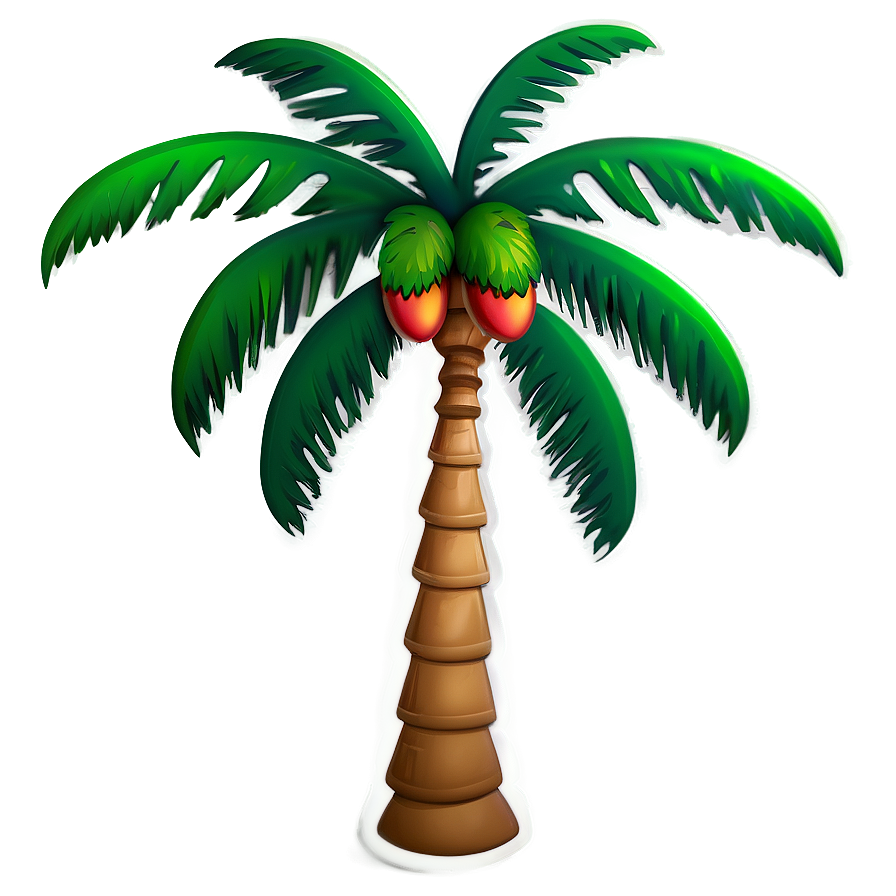 Simple Palm Tree Emoji Png 06272024