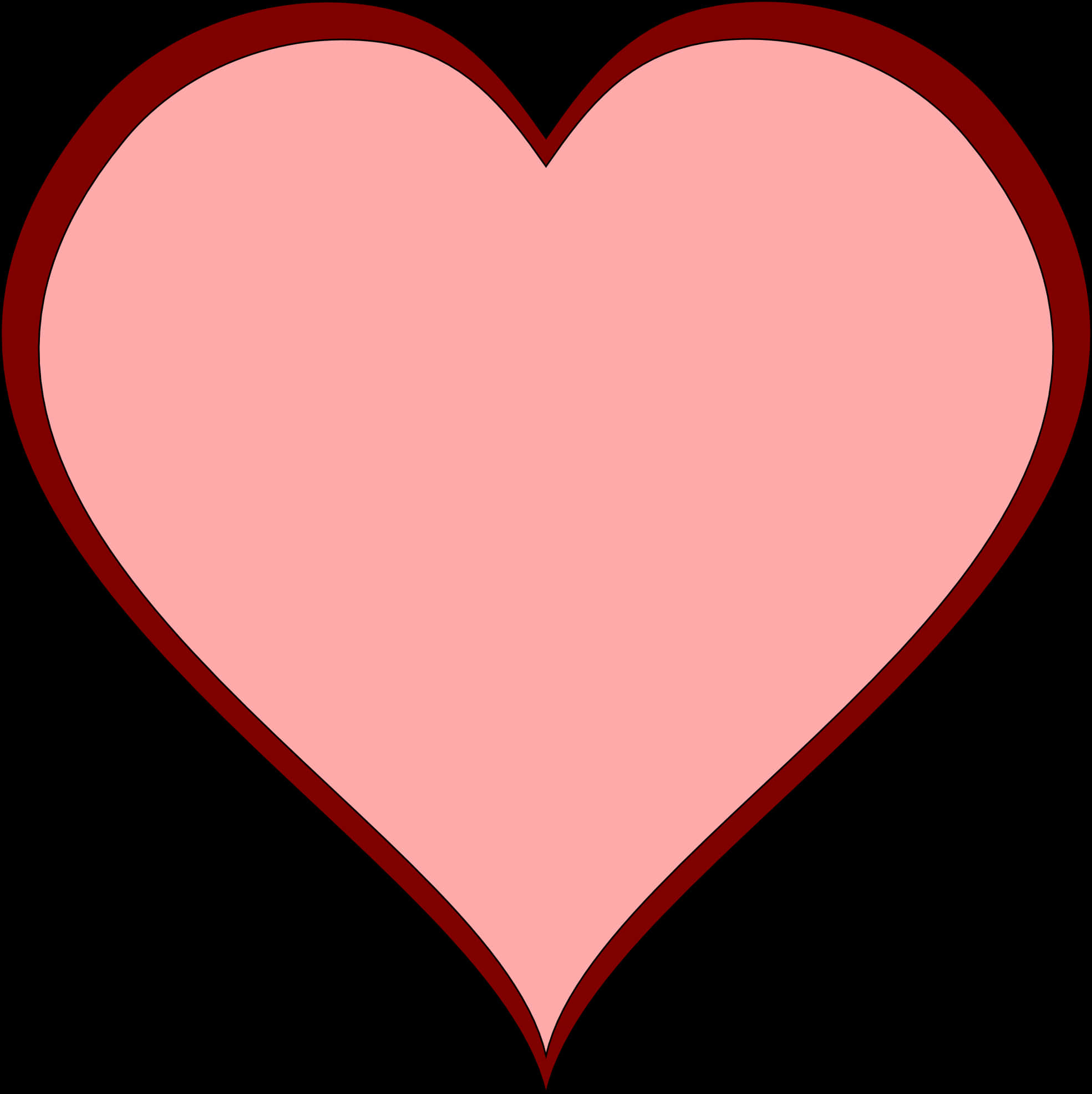 Simple Red Heart Clipart