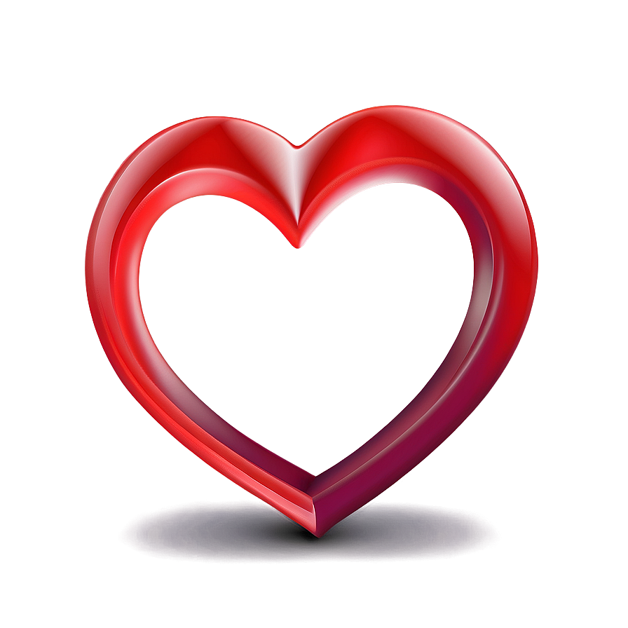 Simple Red Heart Png 35