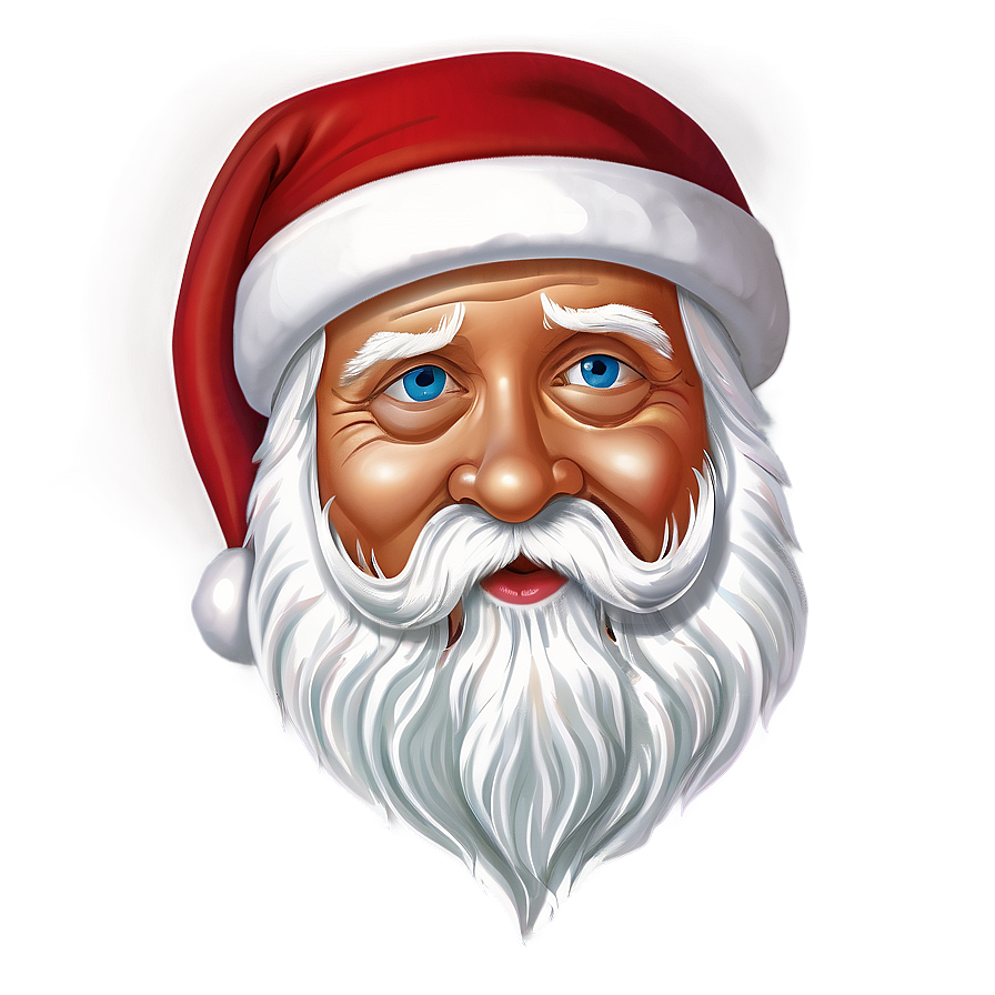 Simple Santa Face Png Hew