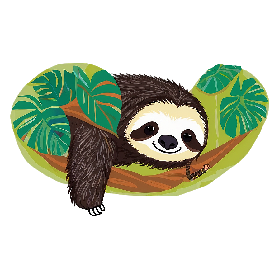 Simple Sloth Png 33