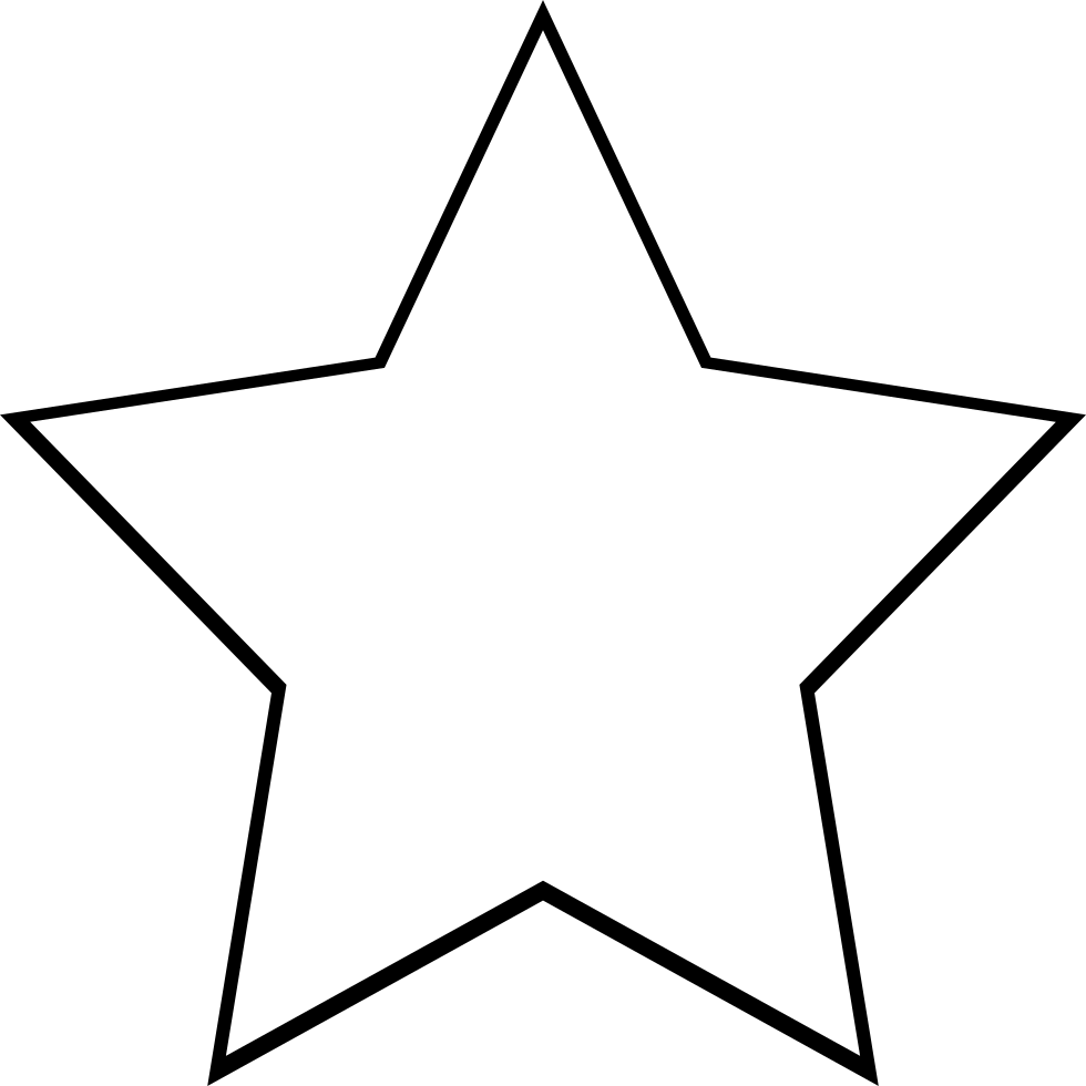 Simple Star Outline Coloring Page