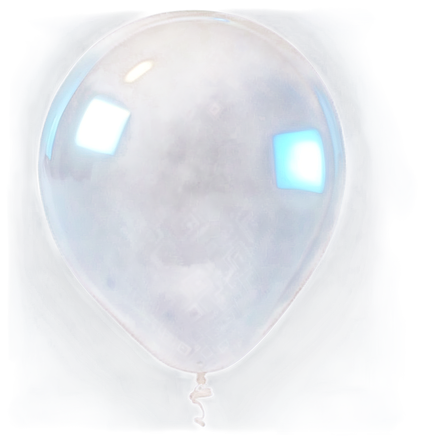 Simple White Balloon Png 06212024