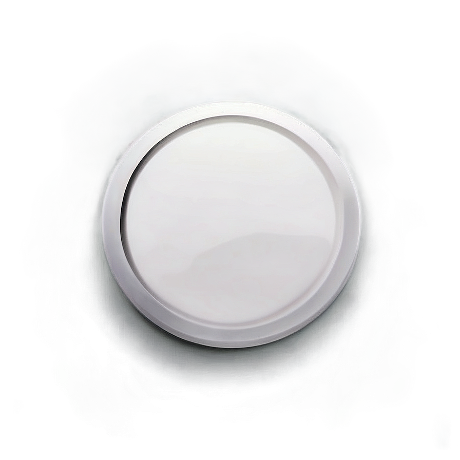 Simple White Button Graphic Png Ebh2