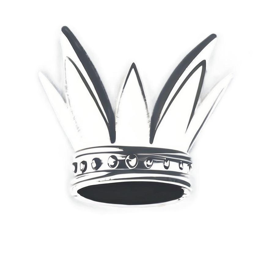 Simple White Crown Silhouette Png Hqc51