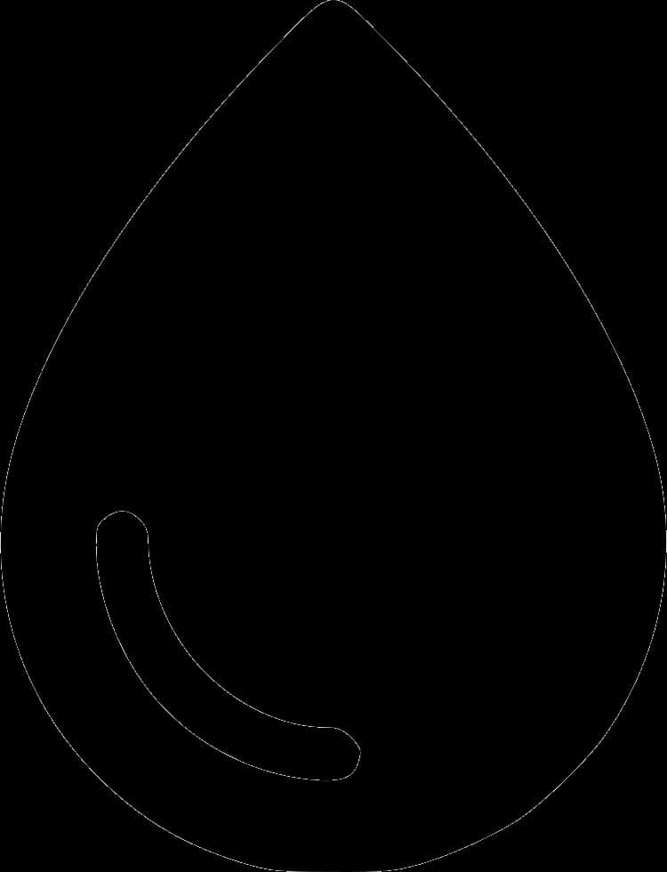 Simplified Blood Drop Outline