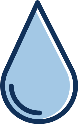 Simplified Blue Oil Drop Icon