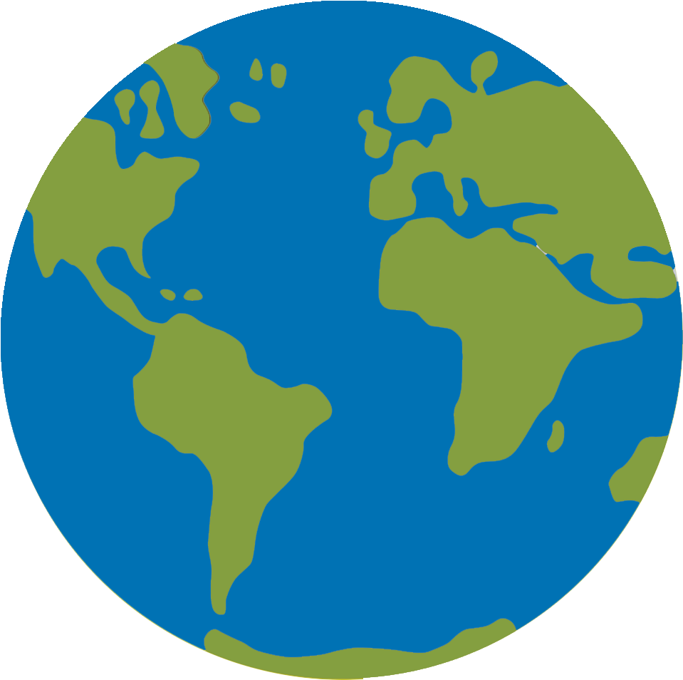 Simplified Earth Clipart Graphic