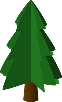 Simplified Evergreen Tree Graphic