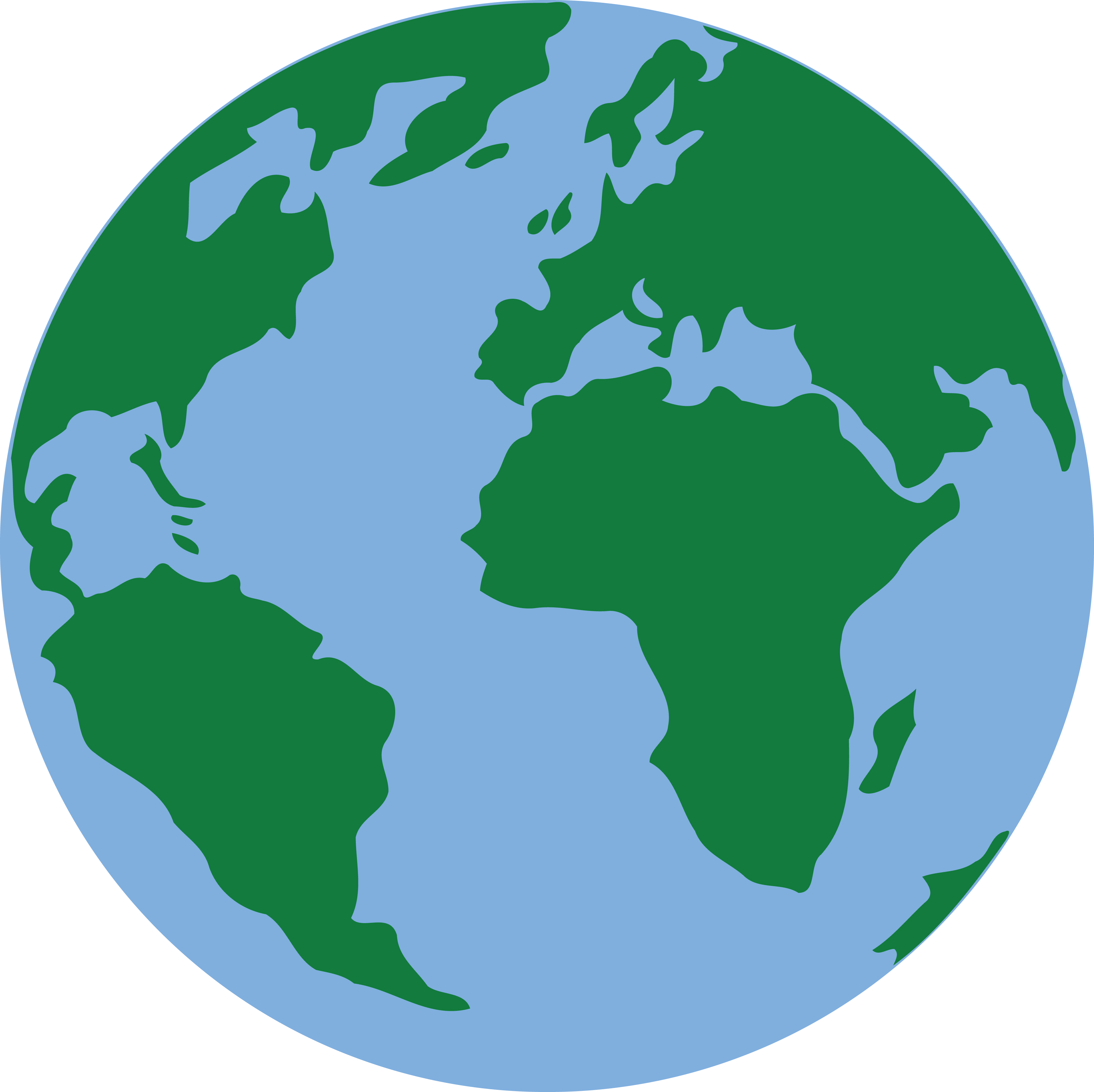 Simplified Globe Clipart