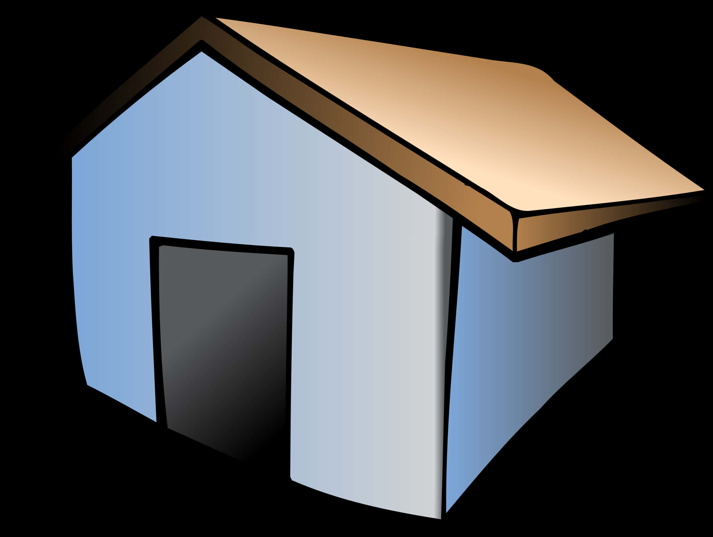 Simplified Home Icon Graphic