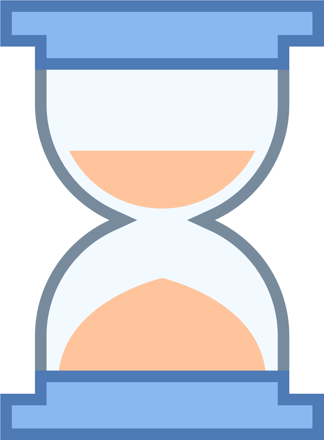 Simplified Hourglass Vector