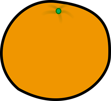 Simplified Orange Illustration