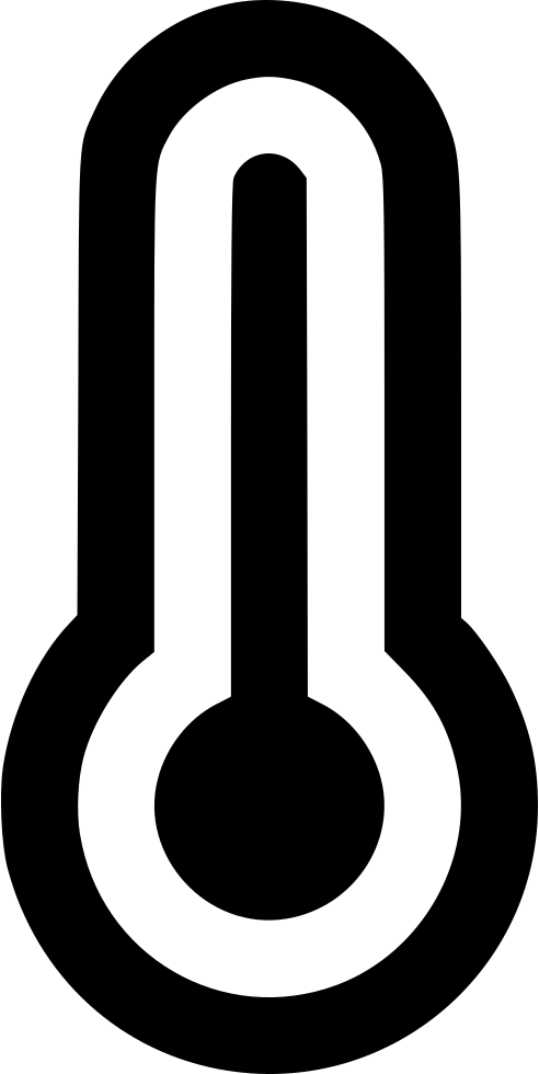 Simplified Thermometer Icon