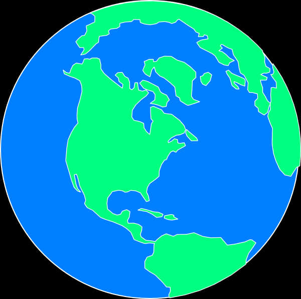 Simplified Vector Earth Map