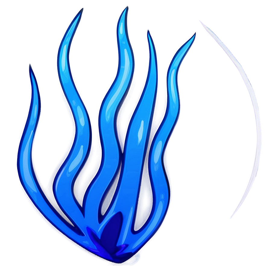 Simplistic Blue Flame Png Jwc25