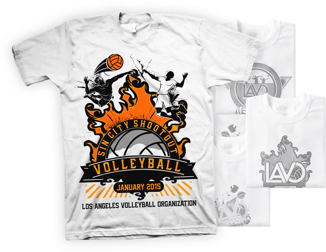 Sin City Shootout_ Volleyball_ T Shirt_ Design_2015