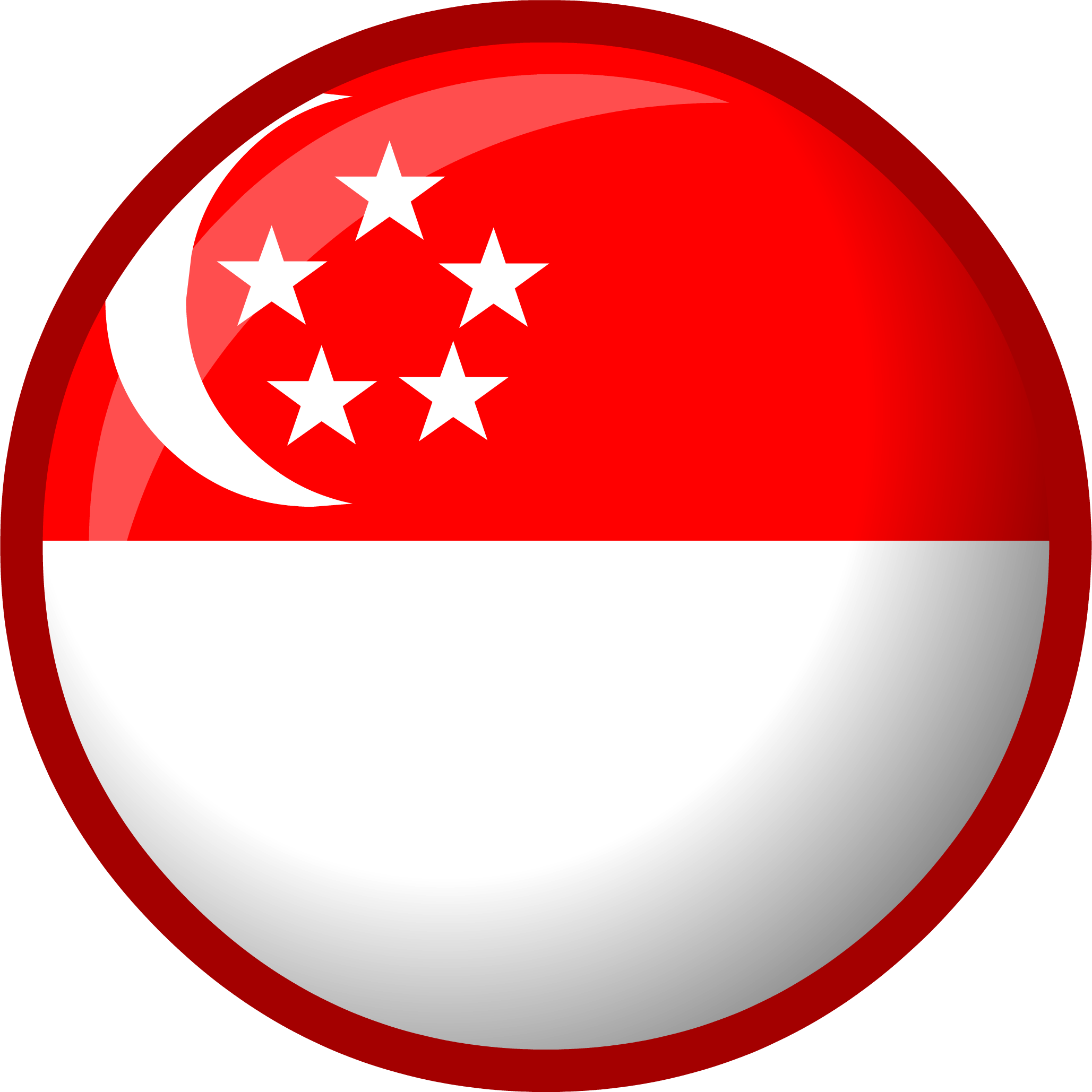 Singapore Flag Button