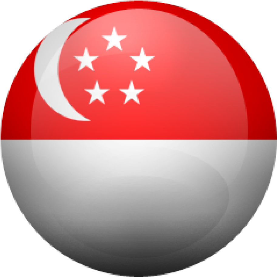 Singapore Flag Sphere3 D Rendering