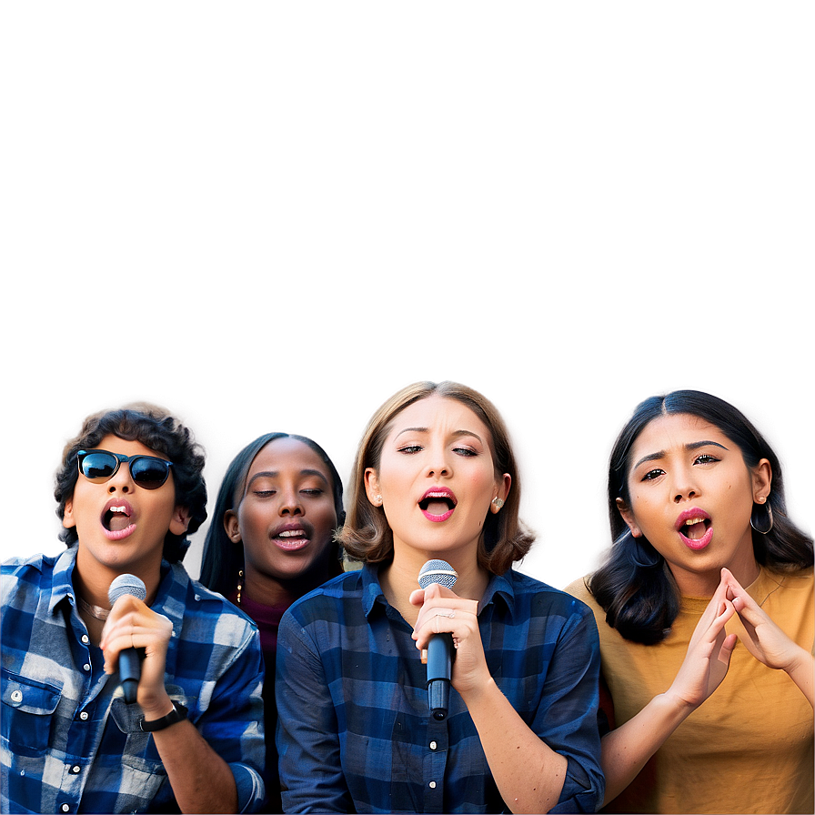 Singing Crowd Png 46