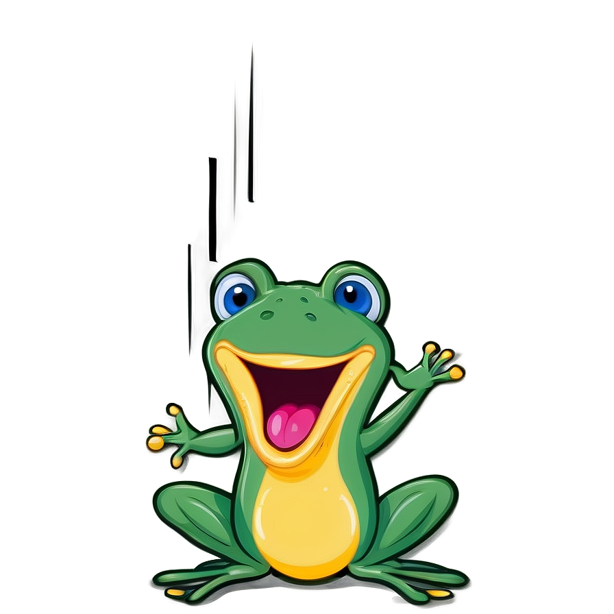 Singing Frog Cartoon Png Fxg