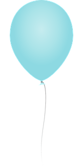 Single Blue Balloonon Black Background.jpg