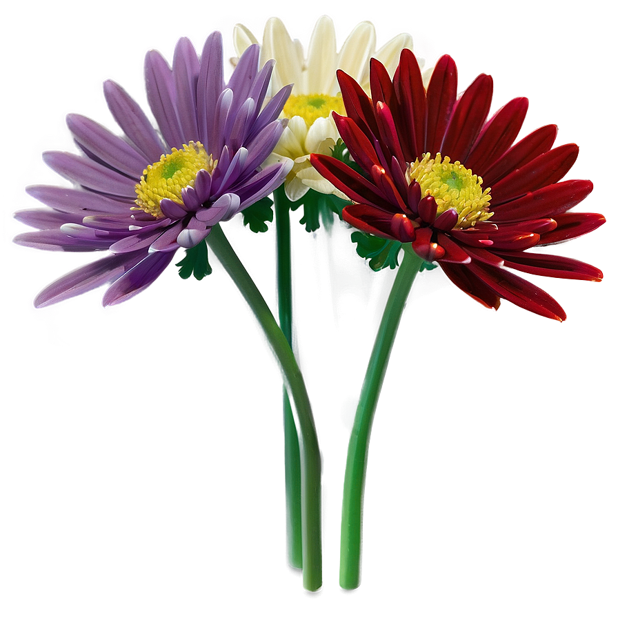 Single Chrysanthemum Stem Png 12