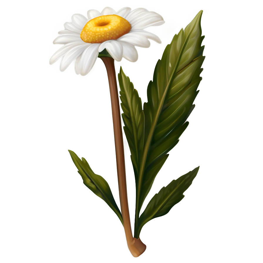 Single Daisy Flower Png 06122024