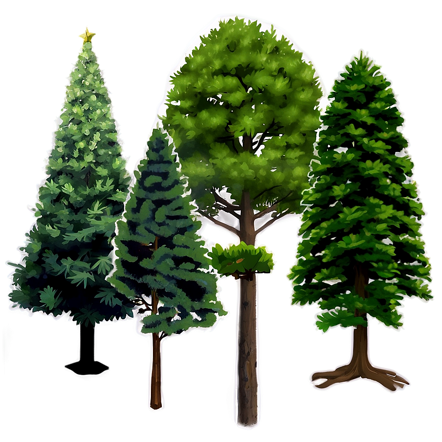 Single Evergreen Tree Png Qsc91