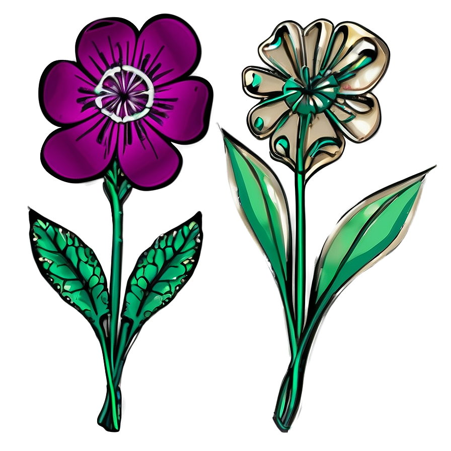 Single Flower Motif Png 06202024