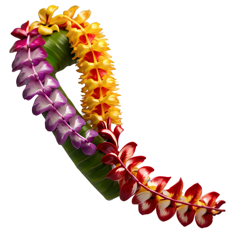 Single Hawaiian Lei Png 06262024