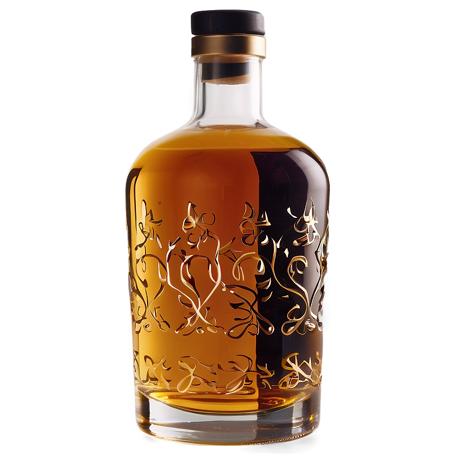 Single Malt Whiskey Bottle Png Mhr14