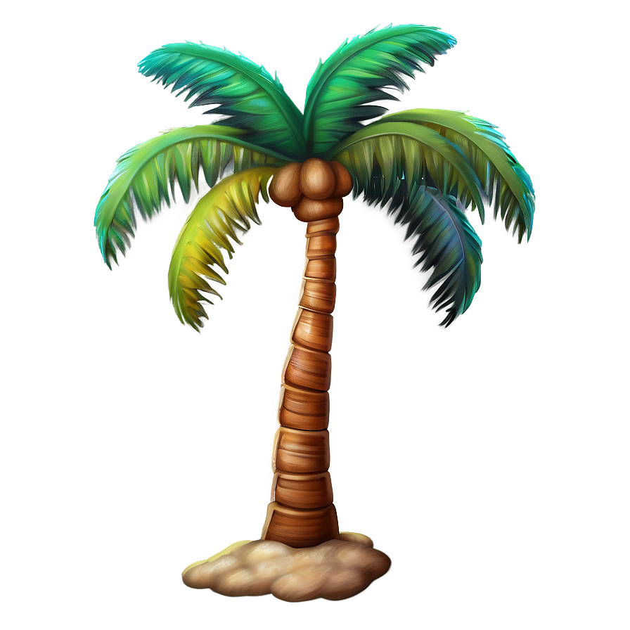 Single Palm Tree Emoji Png 41