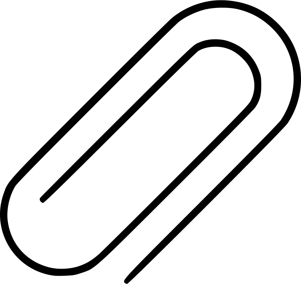 Single Paperclip Isolated