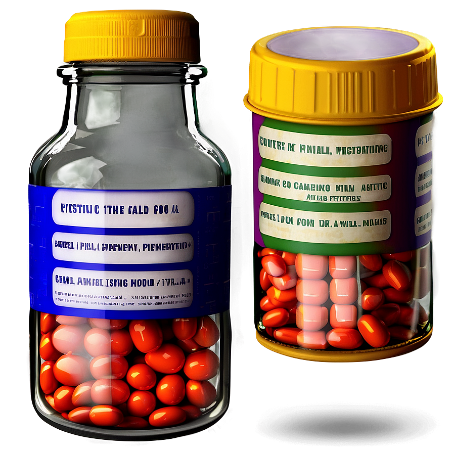 Single Pill Bottle Png Pqi