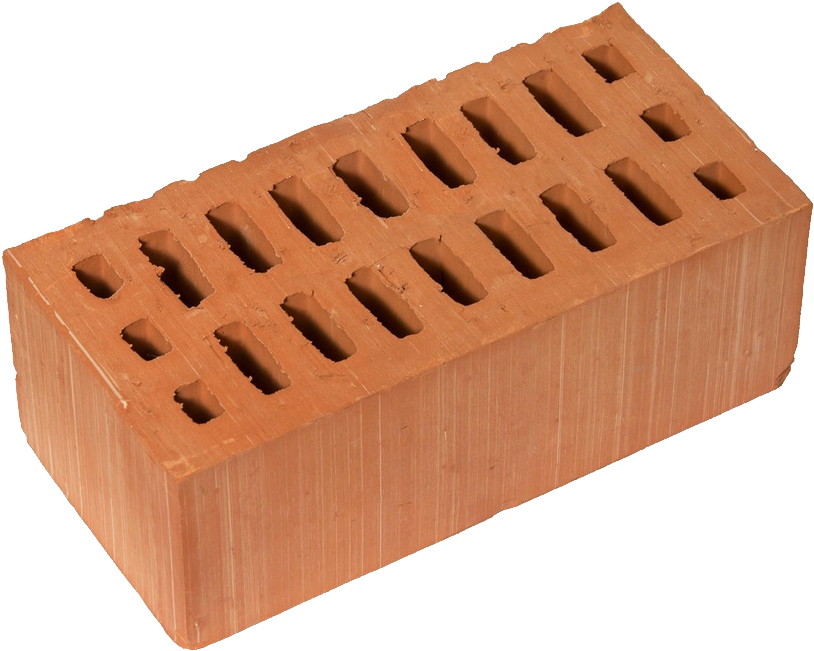 Single Red Clay Brick